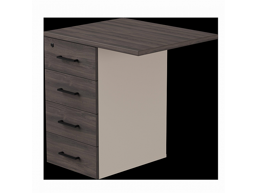 Тумба приставная Everprof EVO с топом 710х600×755 Кашемир/Дуб Пасадена