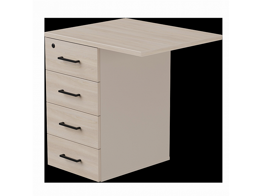 Тумба приставная Everprof EVO с топом 710х600×755 Кашемир/Дуб Соната