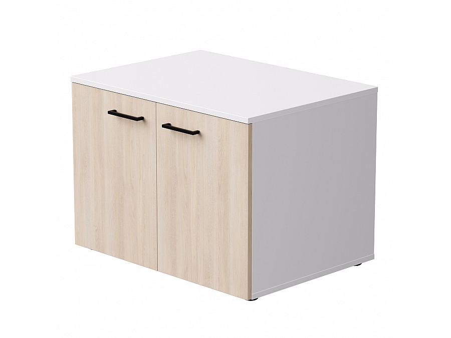 Тумба для оргтехники Everprof EVO 800х604×588 Белый/Дуб Соната