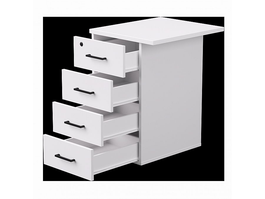 Тумба приставная Everprof EVO с топом 510х600×755 Белый