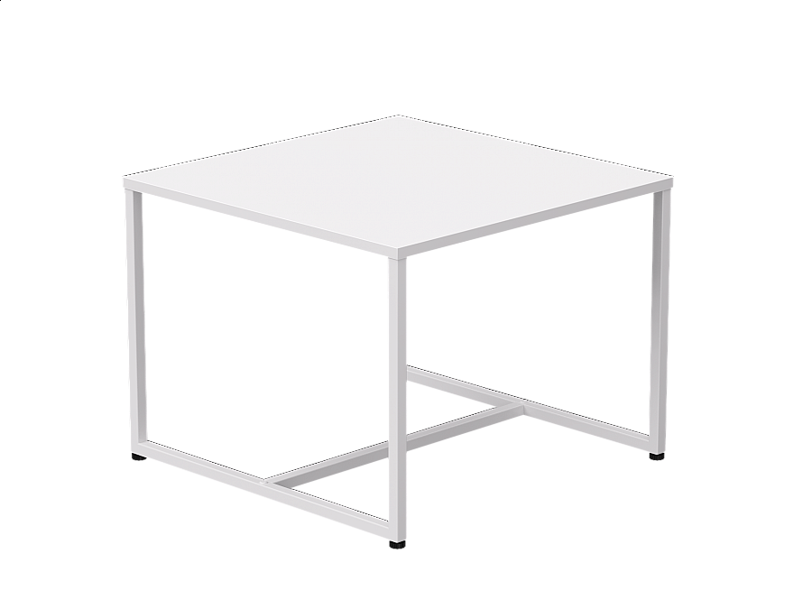 Стол журнальный Everprof EVO 604х604х460 Белый/Белый