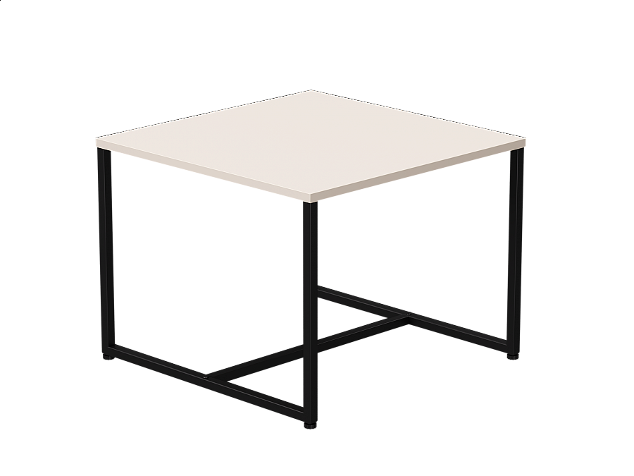Стол журнальный Everprof EVO 604х604х460 Кашемир/Черный