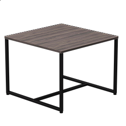 Стол журнальный Everprof EVO 604х604х460 Дуб Пасадена/Черный