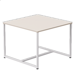 Стол журнальный Everprof EVO 604х604х460 Кашемир/Белый