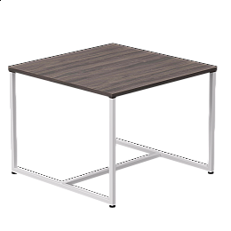 Стол журнальный Everprof EVO 604х604х460 Дуб Пасадена/Белый