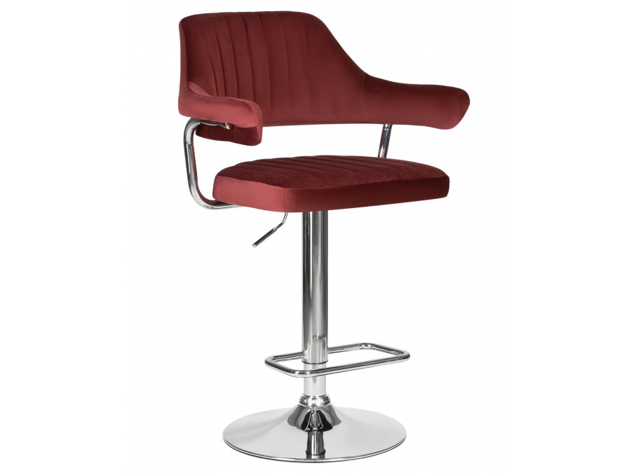 Стул барный DOBRIN CHARLY, винный велюр (MJ9-35)