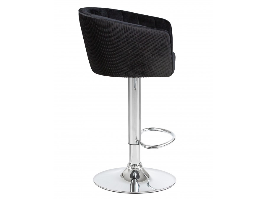 Стул барный DOBRIN DARCY, черный велюр (1922-21)