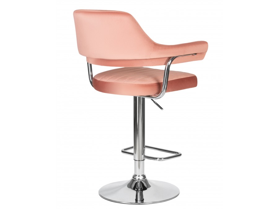Стул барный DOBRIN CHARLY, пудрово-розовый велюр (MJ9-32)