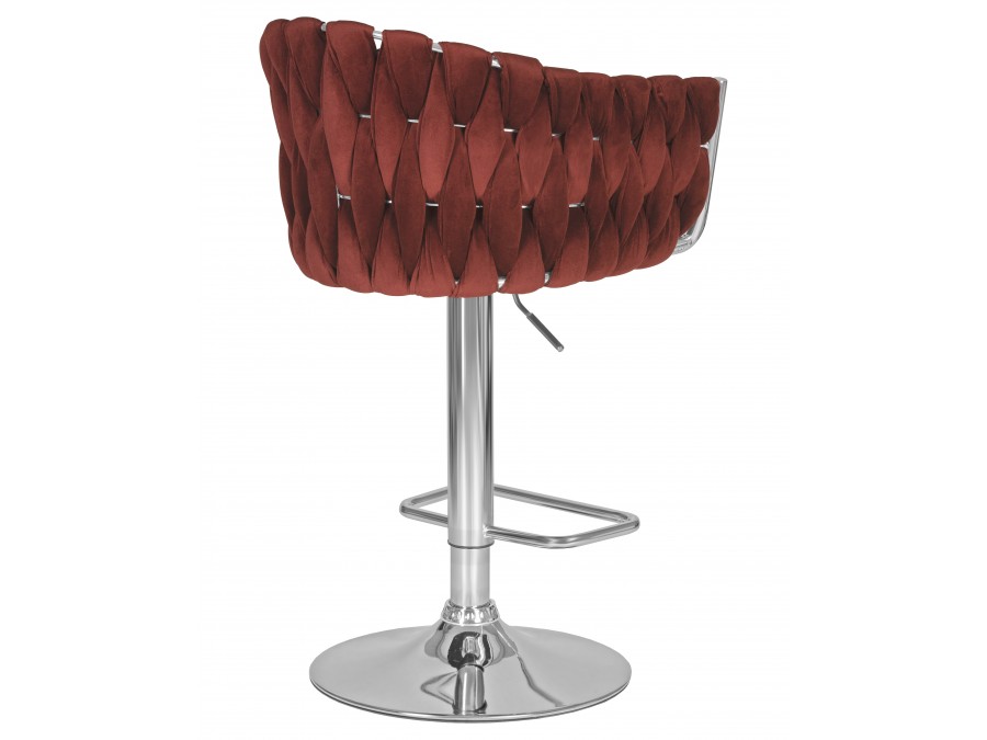 Стул барный DOBRIN MARCEL, винный велюр (MJ9-35)