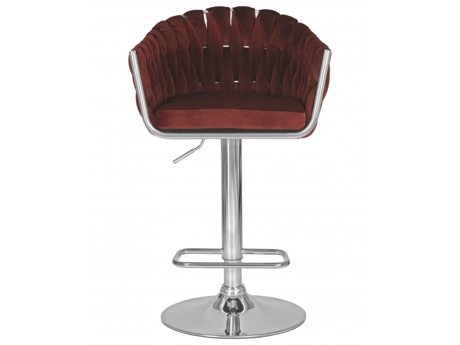 Стул барный DOBRIN MARCEL, винный велюр (MJ9-35)