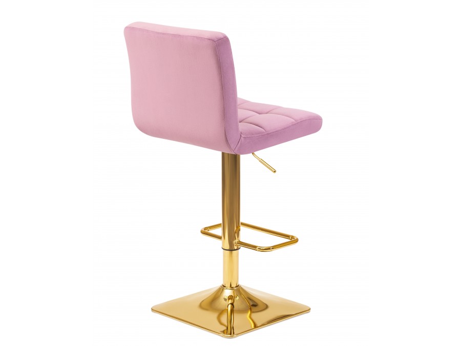 Стул барный DOBRIN GOLDIE, пудрово-сиреневый велюр (MJ9-52)