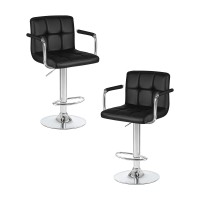 Набор 2 шт Стул барный DOBRIN KRUGER ARM, чёрный