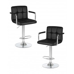 Набор 2 шт Стул барный DOBRIN KRUGER ARM, чёрный