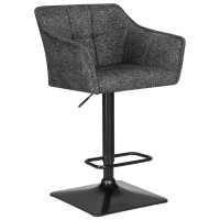 Стул барный DOBRIN RALF, серый твид (LEO11)