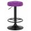 Табурет барный DOBRIN BRUNO BLACK, фиолет велюр (MJ9-58)