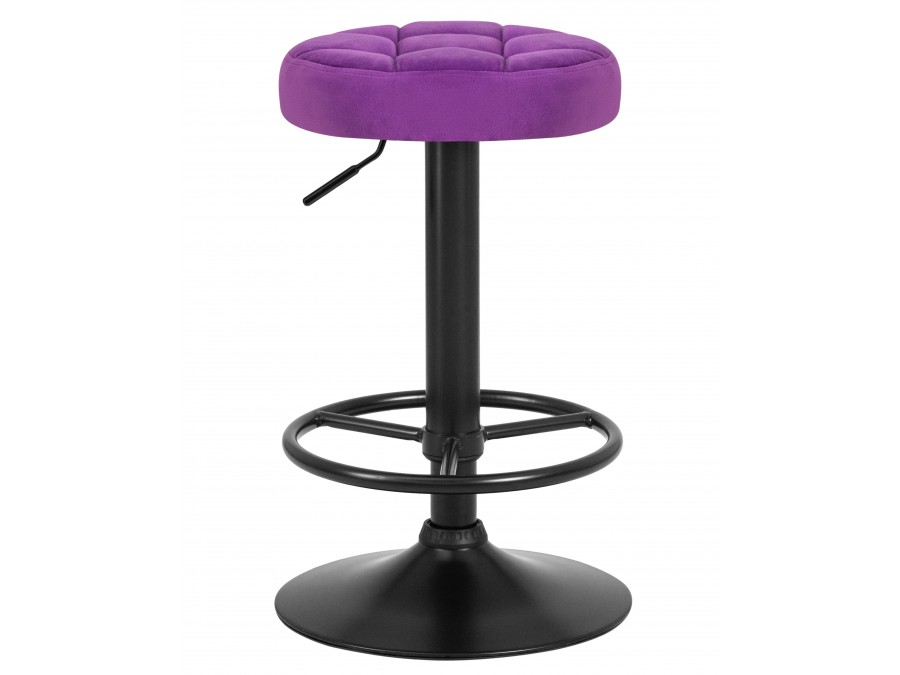 Табурет барный DOBRIN BRUNO BLACK, фиолет велюр (MJ9-58)