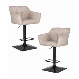 Набор 2 шт Стул барный DOBRIN RALF, бежевый твид (LEO26)