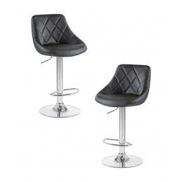 Набор 2 шт Стул барный DOBRIN LOGAN, чёрный