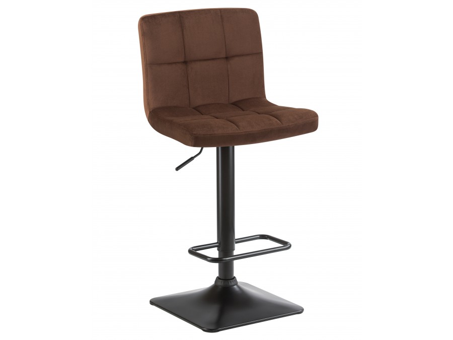 Набор 2 шт Стул барный DOBRIN DOMINIC, шоколадный велюр (MJ9-111)