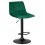 Стул барный DOBRIN TAILOR BLACK, зеленый велюр (MJ9-88)