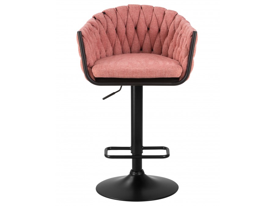 Стул барный DOBRIN LEON, розовая ткань (LAR 275-10)