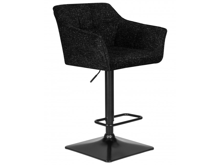 Стул барный DOBRIN RALF, черный твид (LEO18)
