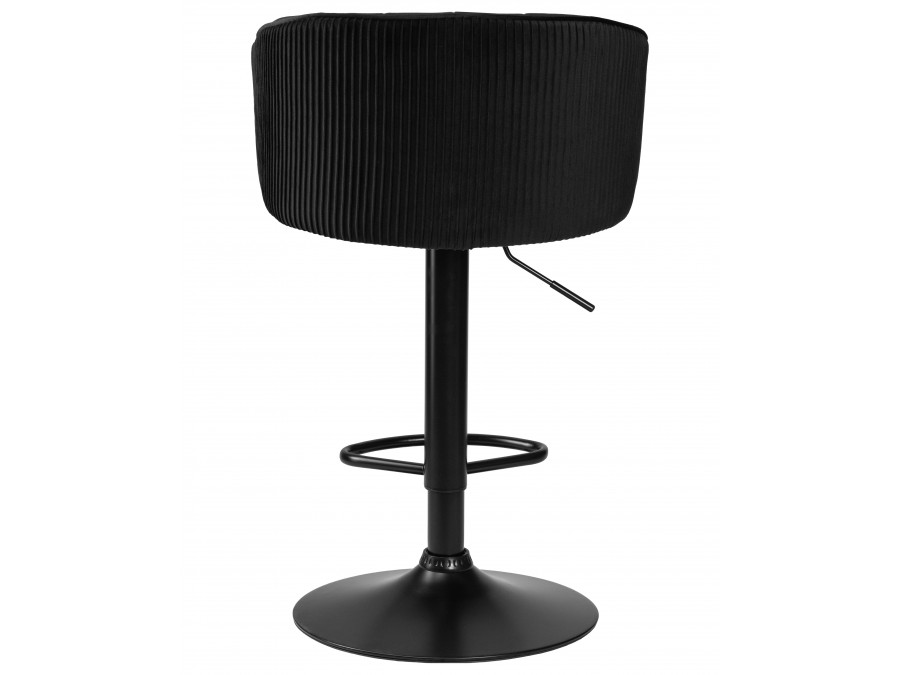 Стул барный DOBRIN DARCY BLACK, черный велюр (1922-21)