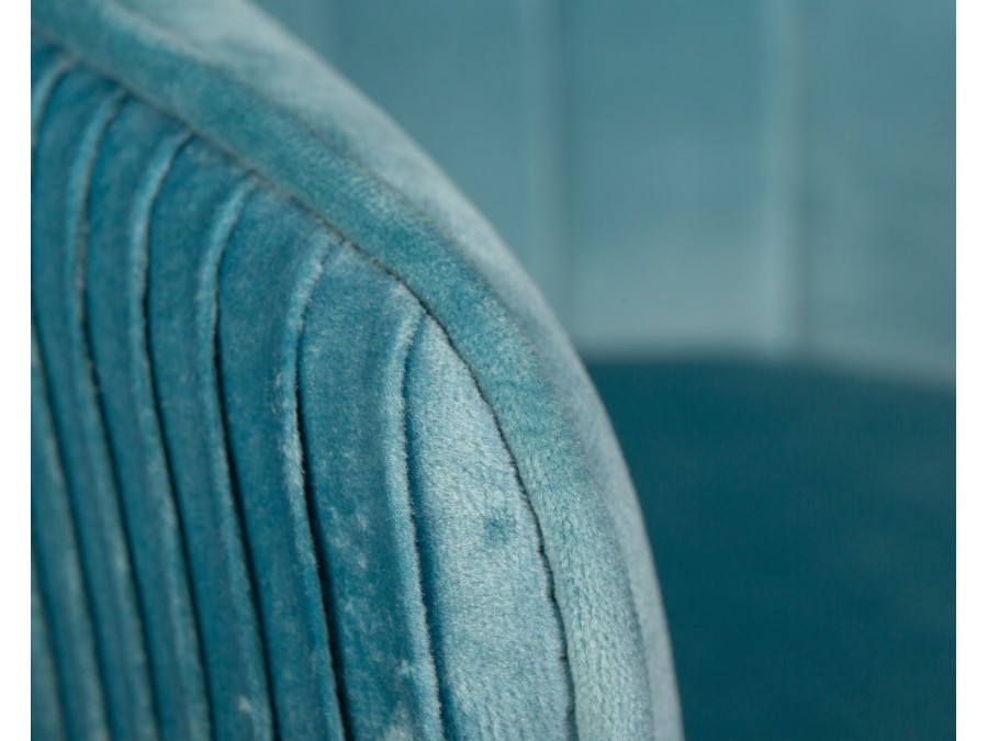 Стул барный DOBRIN DARCY, морской волны велюр (1922-7)