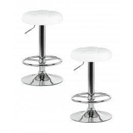 Набор 2 шт Табурет барный DOBRIN BRUNO, белый
