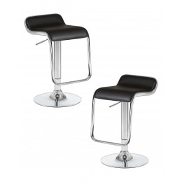 Набор 2 шт Стул барный DOBRIN CRACK, чёрный