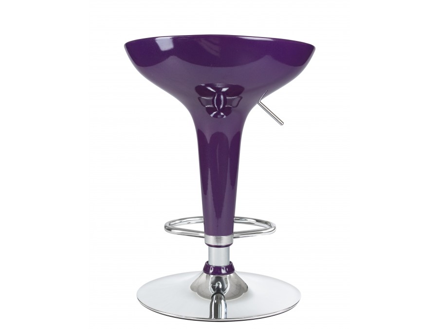 Стул барный DOBRIN BOMBA, фиолетовый металлик