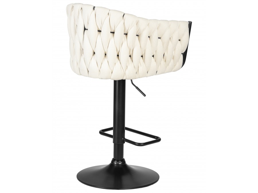 Стул барный DOBRIN LEON, кремовая ткань (LAR 275-33)