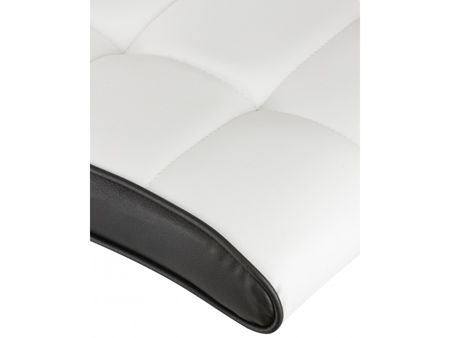 Стул барный DOBRIN CANDY, бело-чёрный