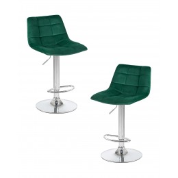 Набор 2 шт Стул барный DOBRIN TAILOR, зеленый велюр (MJ9-88)