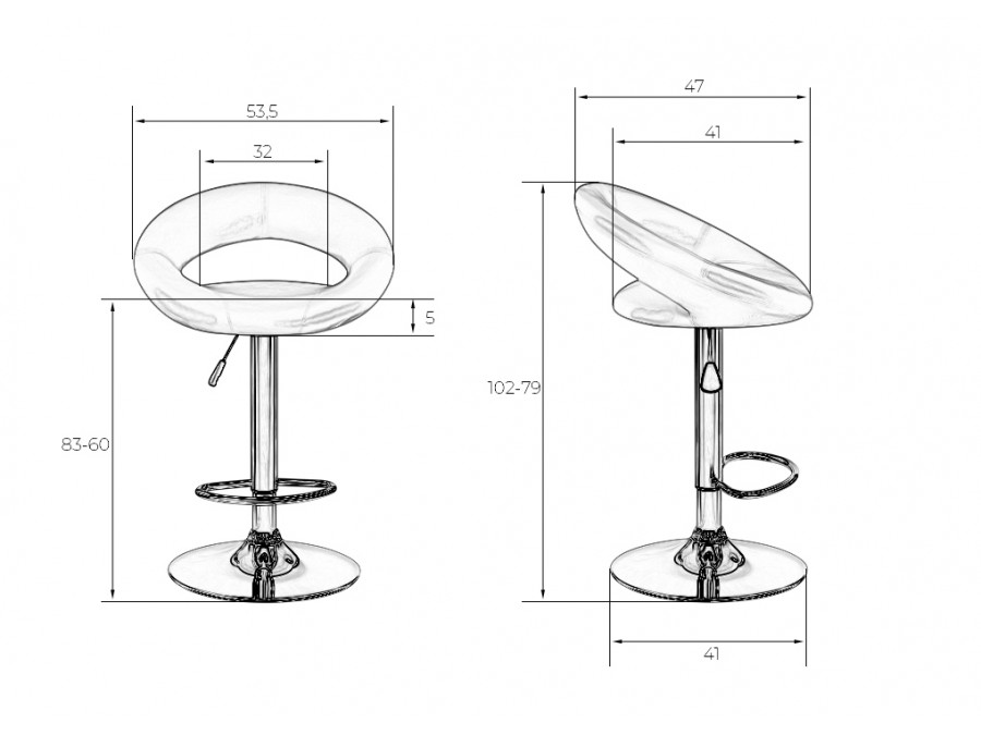 Стул барный DOBRIN MIRA, зелёный