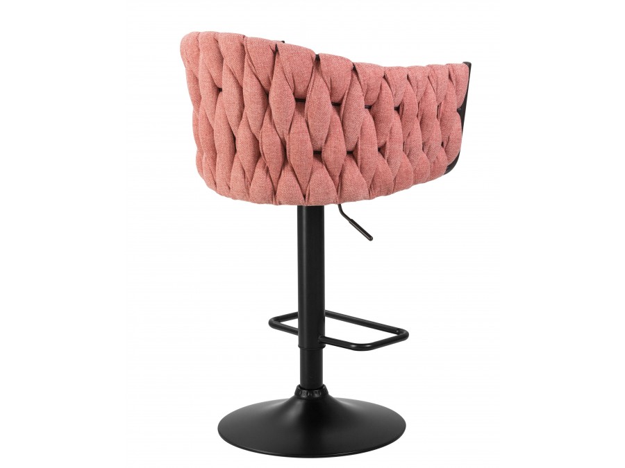 Стул барный DOBRIN LEON, розовая ткань (LAR 275-10)