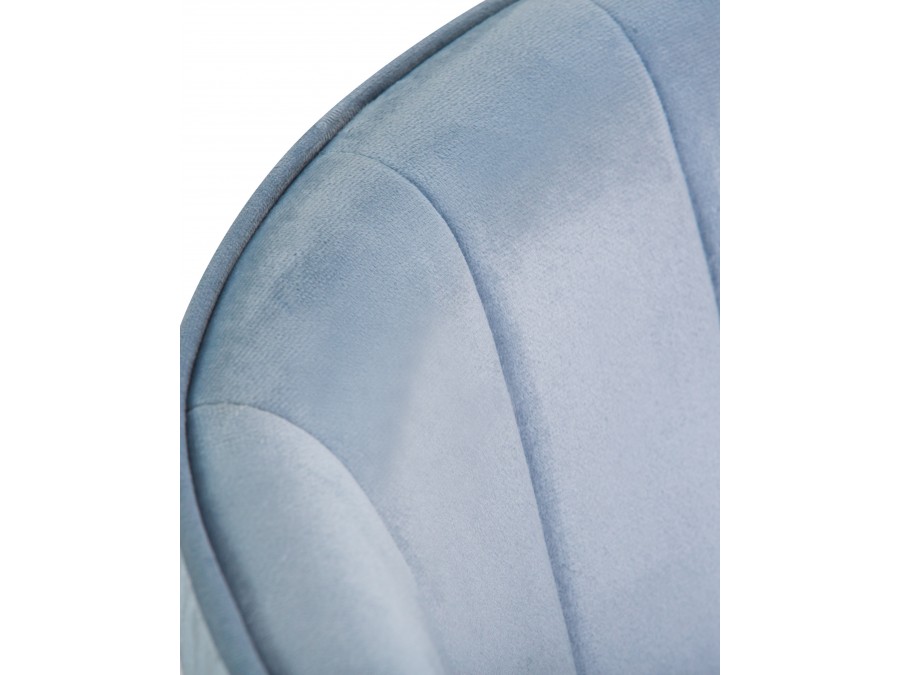 Стул барный DOBRIN DARCY, серо-голубой велюр (1922-6)