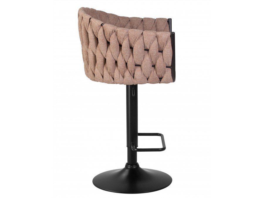 Стул барный DOBRIN LEON, коричневая ткань (LAR 275-3)
