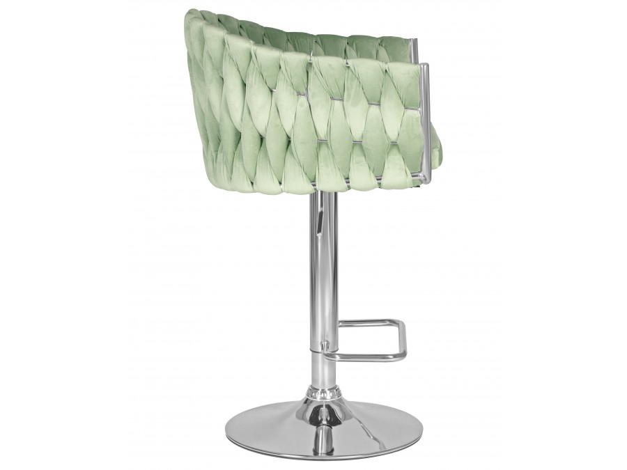 Стул барный DOBRIN MARCEL, пудрово-мятный велюр (MJ9-87)