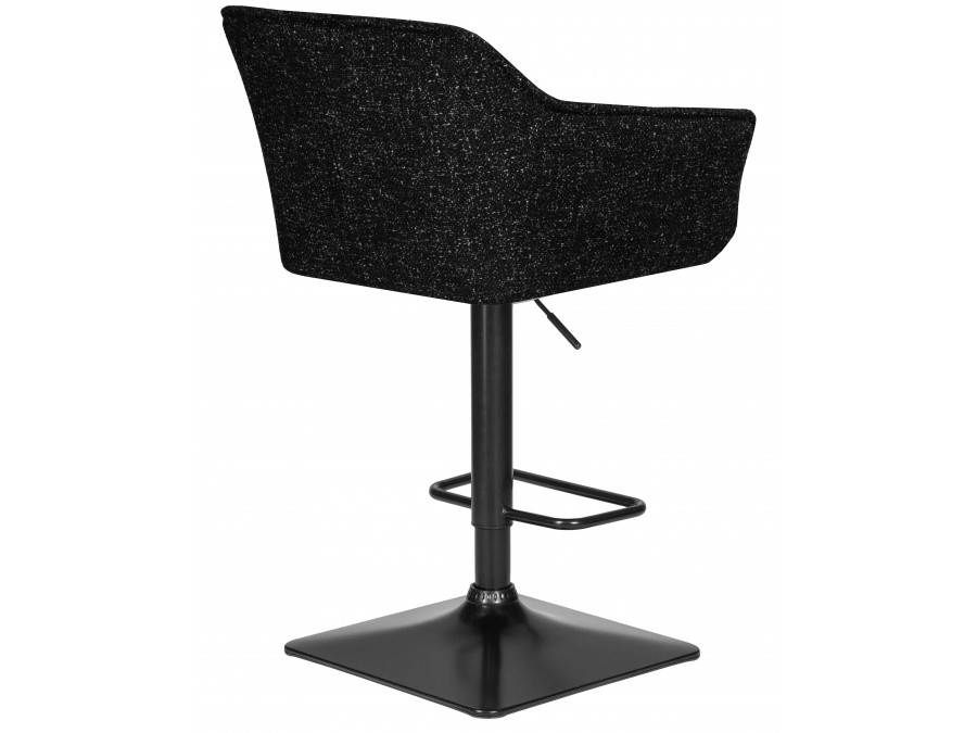 Стул барный DOBRIN RALF, черный твид (LEO18)