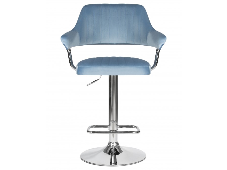 Стул барный DOBRIN CHARLY, пудрово-голубой велюр (MJ9-74)