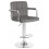 Стул барный DOBRIN KRUGER ARM, серый велюр (MJ9-75)