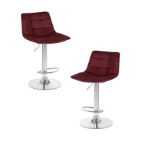 Набор 2 шт Стул барный DOBRIN TAILOR, винный велюр (MJ9-35)