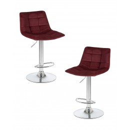 Набор 2 шт Стул барный DOBRIN TAILOR, винный велюр (MJ9-35)