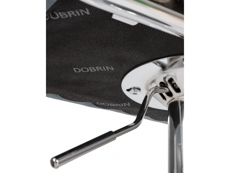 Стул барный DOBRIN KRUGER ARM, пудрово-голубой велюр (MJ9-74)