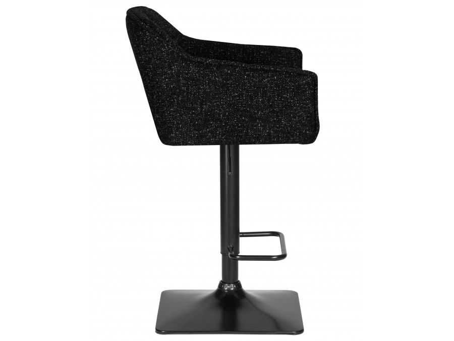 Стул барный DOBRIN RALF, черный твид (LEO18)