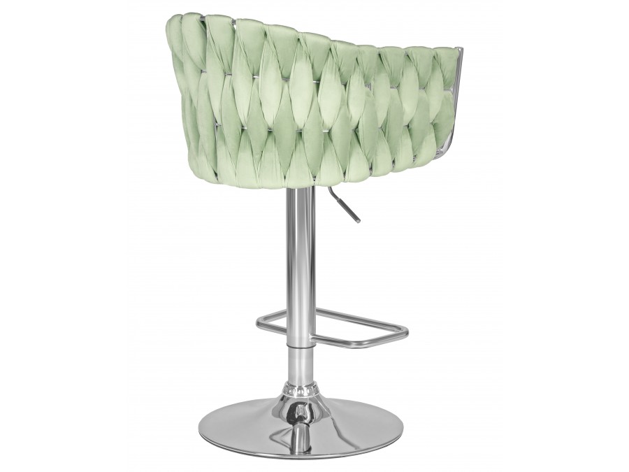 Стул барный DOBRIN MARCEL, пудрово-мятный велюр (MJ9-87)