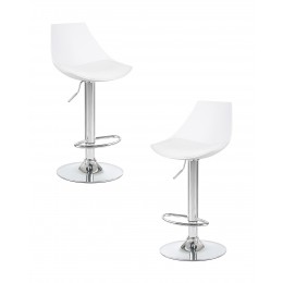 Набор 2 шт Стул барный DOBRIN ROCKY, белый