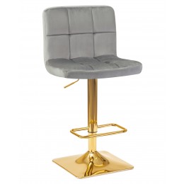 Стул барный DOBRIN GOLDIE, серый велюр (MJ9-75)