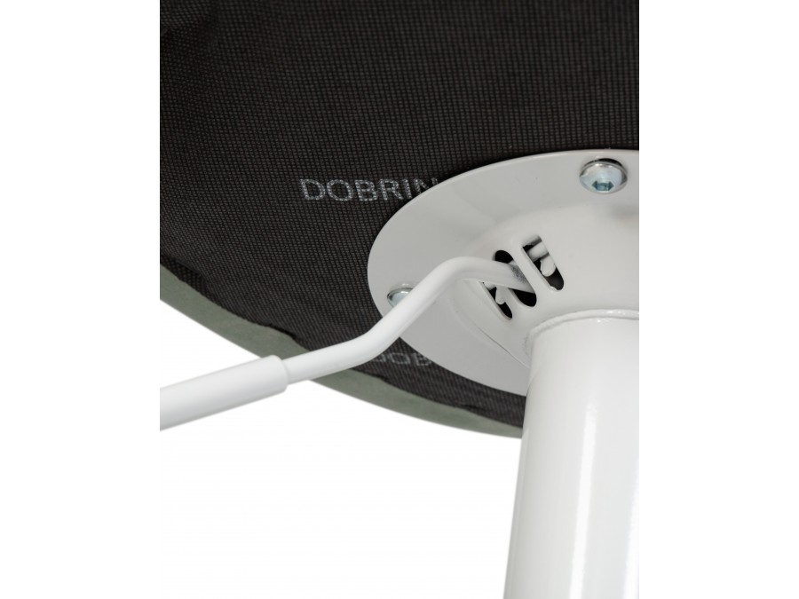 Стул барный DOBRIN TAILOR WHITE, пудрово-мятный велюр (MJ9-87)